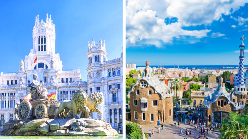 BARCELONE - MADRID (me Tren Ekspres) — 4 Ditë (3 Netë)  Nisje  18 Prill  25 Prill  2 Maj  9 Maj  23 Maj