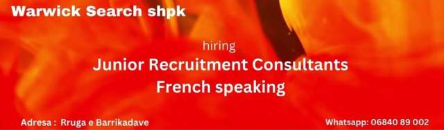 French Speaking - Junior Recruiter  - pa experience  - Farmacia 10