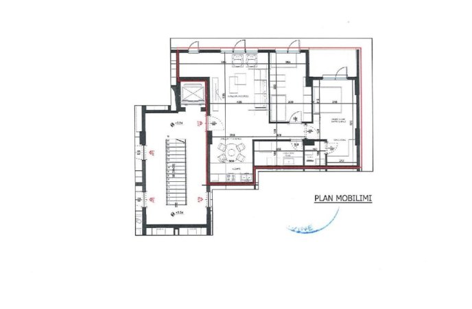 Tirane, shes apartament 2+1+Ballkon Kati 2, 124 m² 160.810 € (Residenca Xheluks)