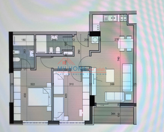 Tirane, shitet apartament 2+1+Ballkon Kati 3, 104 m² 105.000 € (Univers City)