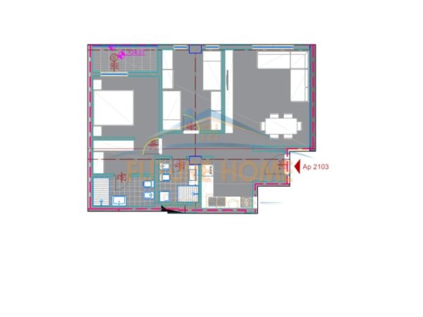Tirane, shitet apartament 2+1+Ballkon Kati 10, 100 m² 246.300 € (Komuna e Parisit)