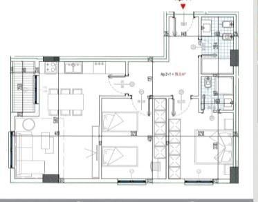 Tirane, jepet me qera apartament 2+1 Kati 3, 89 m² 75.250 € (Paskuqan)