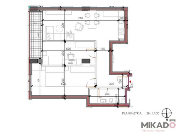 Tirane, shitet apartament 2+1 Kati 8, 93 m² 91.434 € 
